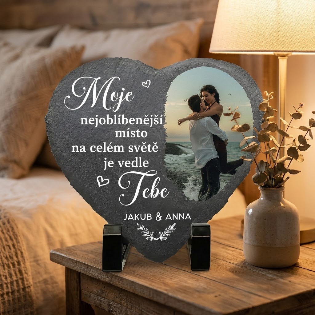 Personalized Heart Shaped Stone