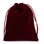 Velvet jewelry pouch