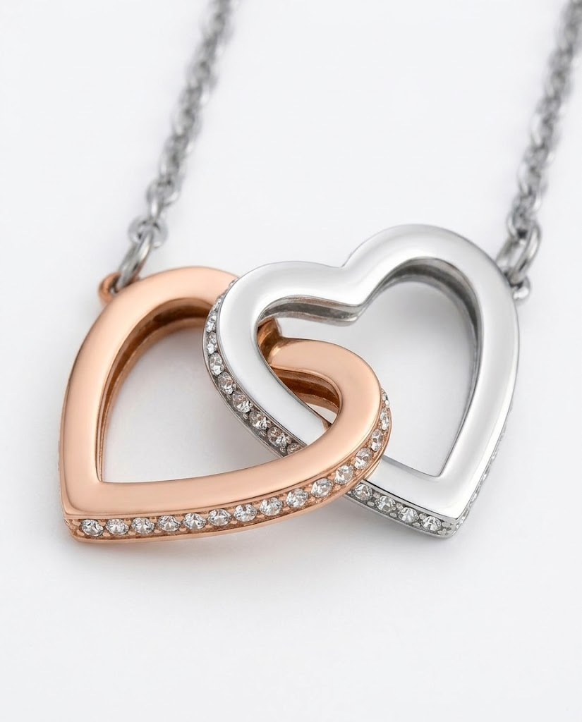 Interlocking hearts necklace